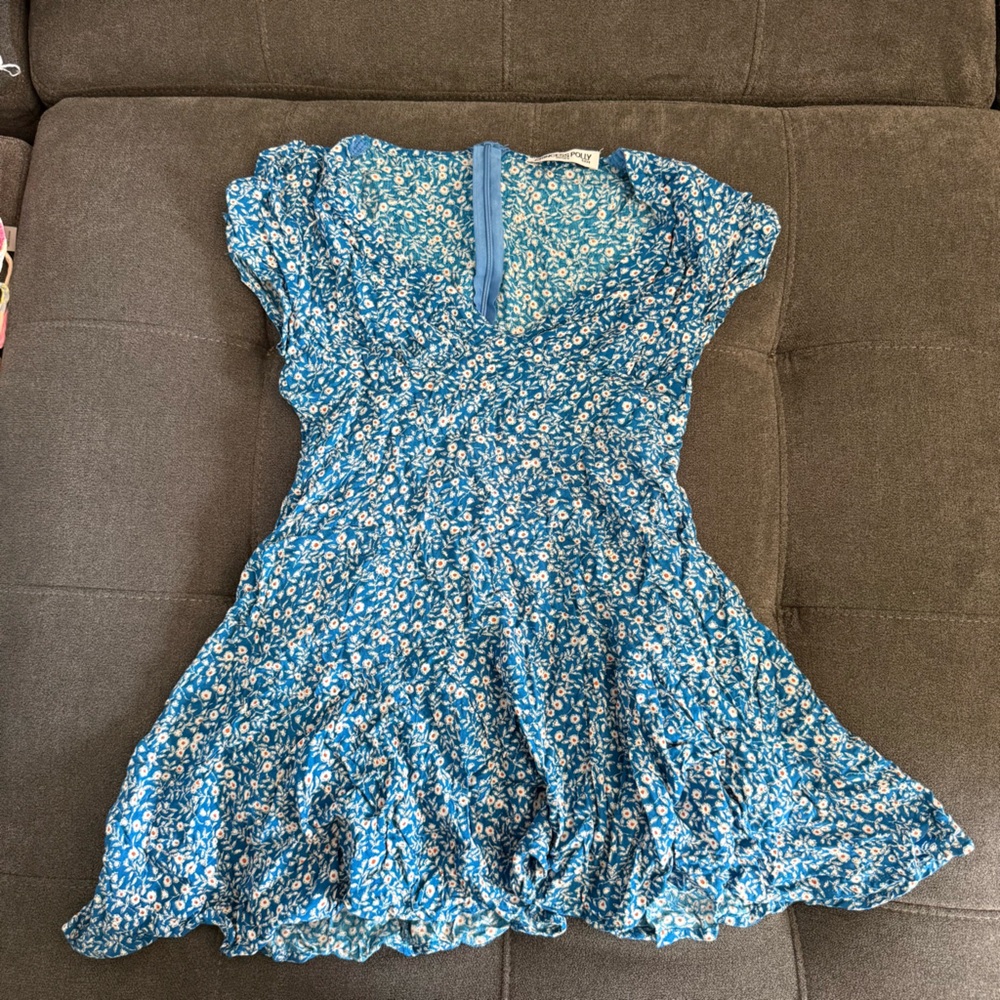 Princess Polly Blue Floral Romper